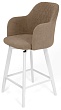 стул Эспрессо-1 полубарный нога белая 600 360F47 (Т184 кофе с молоком)