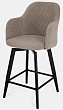 стул Эспрессо-1 полубарный нога черная H600 360F47 (Т170 бежевый)