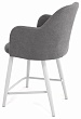 стул Эспрессо-1 полубарный-мини нога белая 500 (Т180 светло-серый)
