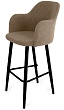 стул Эспрессо-1 барный нога черная 700 (Т184 кофе с молоком)