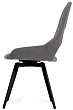 стул Неаполь нога черная 1F40 (360°)  (Т180 светло-серый)