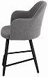 стул Эспрессо-1 полубарный-мини нога черная 500 (Т180 светло-серый)