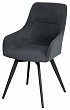 стул Молли нога черная 1F40 (360°)  (Т177 графит)