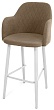 стул Эспрессо-1 барный нога белая 700 (Т184 кофе с молоком)