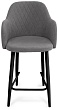 стул Эспрессо-1 полубарный нога черная 600 (Т180 светло-серый)