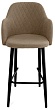 стул Эспрессо-1 барный нога черная 700 (Т184 кофе с молоком)