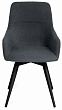 стул Молли нога черная 1F40 (360°)  (Т177 графит)