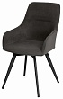 стул Молли нога черная 1F40 (360°)  (Т190 горький шоколад)