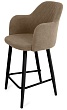 стул Эспрессо-1 полубарный нога черная 600 (Т184 кофе с молоком)