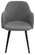 стул Эспрессо-1 нога 1R32 черная (Т180 светло-серый)