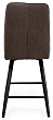 стул Бакарди нога черная полубарная H600 360F47 (Т173 капучино)
