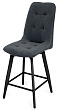 стул Бакарди нога черная полубарная H600 360F47 (Т177 графит)
